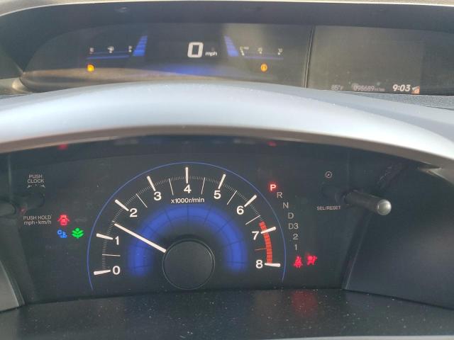 19XFB2F88CE317520 - 2012 HONDA CIVIC EX MAROON photo 9