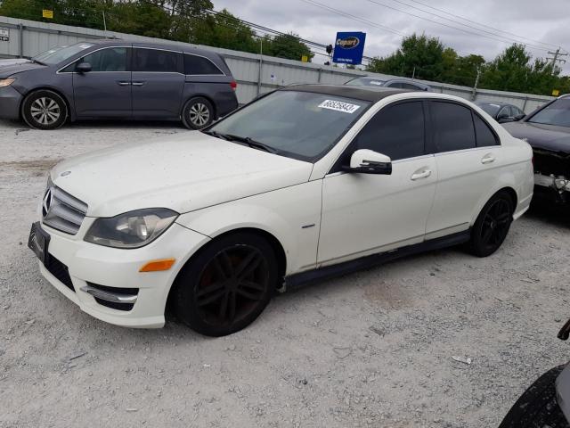 WDDGF4HB5CA634810 - 2012 MERCEDES-BENZ C 250 WHITE photo 1