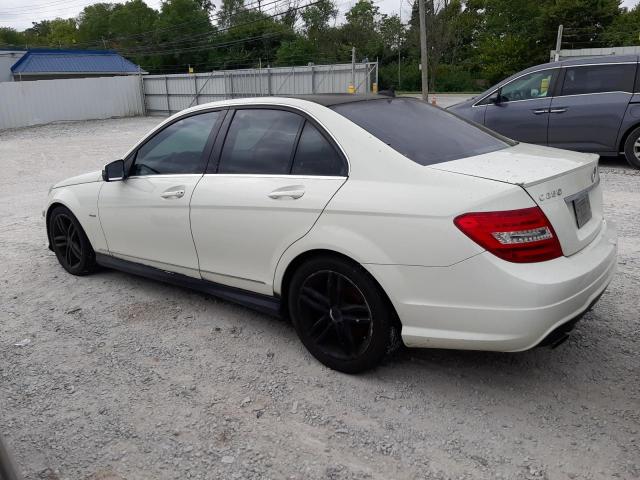 WDDGF4HB5CA634810 - 2012 MERCEDES-BENZ C 250 WHITE photo 2