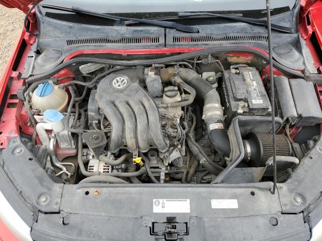 3VW2K7AJ1DM280885 - 2013 VOLKSWAGEN JETTA BASE RED photo 11