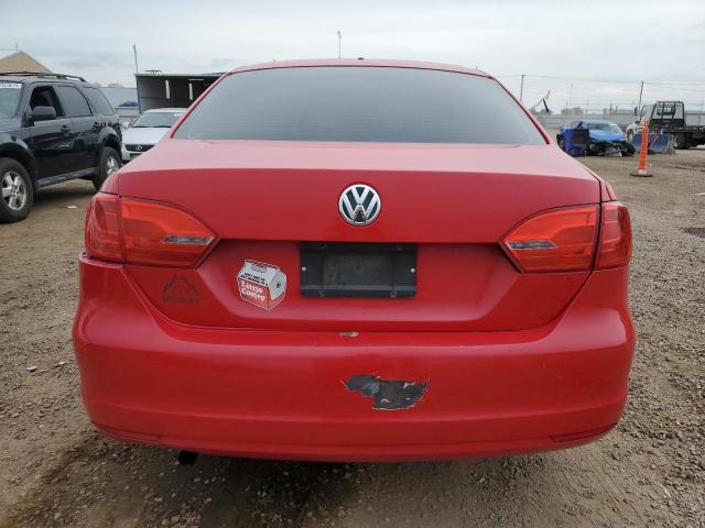 3VW2K7AJ1DM280885 - 2013 VOLKSWAGEN JETTA BASE RED photo 6