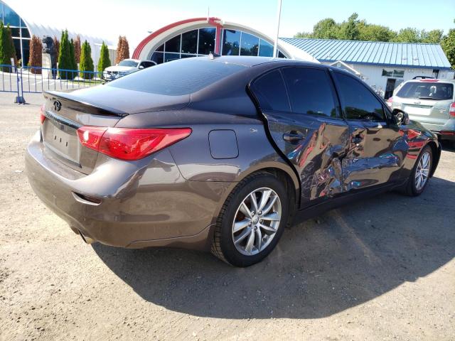 JN1BV7AR7FM399977 - 2015 INFINITI Q50 BASE BROWN photo 3