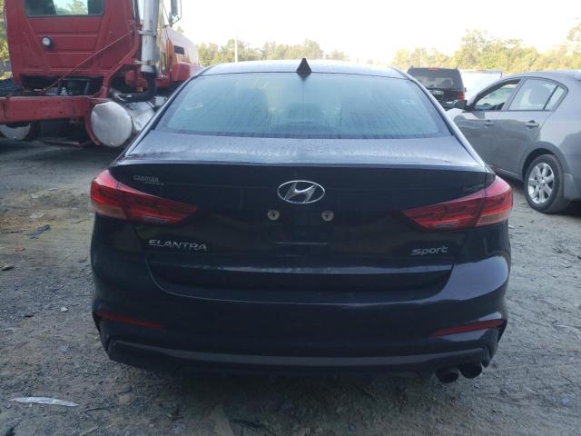 KMHD04LB3JU540440 - 2018 HYUNDAI ELANTRA SPORT BLACK photo 6