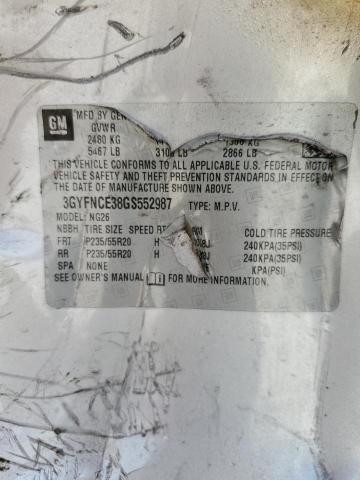 3GYFNCE38GS552987 - 2016 CADILLAC SRX PERFORMANCE COLLECTION Argent photo 12