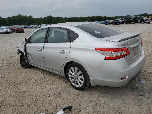 3N1AB7AP9FY308188 - 2015 NISSAN SENTRA S SILVER photo 2