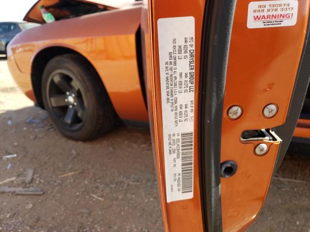 2B3CJ4DG3BH596665 - 2011 DODGE CHALLENGER ORANGE photo 12