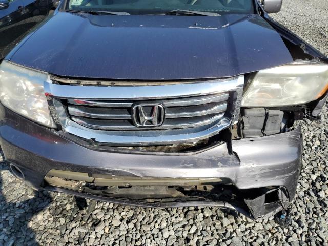 5FNYF4H53FB054105 - 2015 HONDA PILOT EXL GRAY photo 12