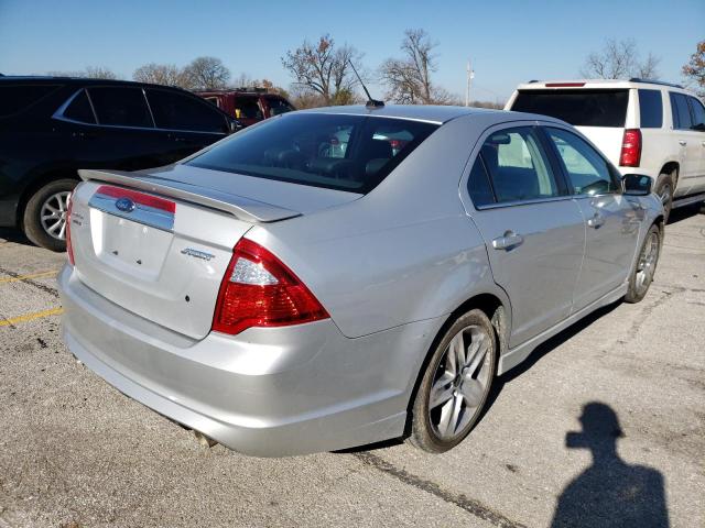 3FAHP0KC4AR282642 - 2010 FORD FUSION SPORT GRAY photo 4