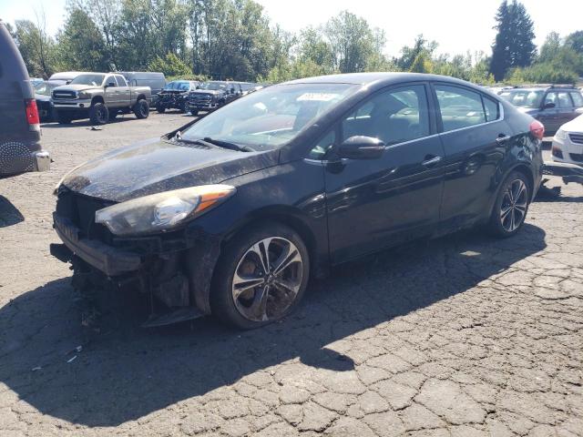 KNAFX4A82E5057423 - 2014 KIA FORTE EX BLACK photo 1