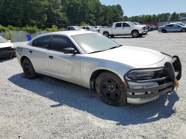 2C3CDXAT9KH558287 - 2019 DODGE CHARGER POLICE SILVER photo 4