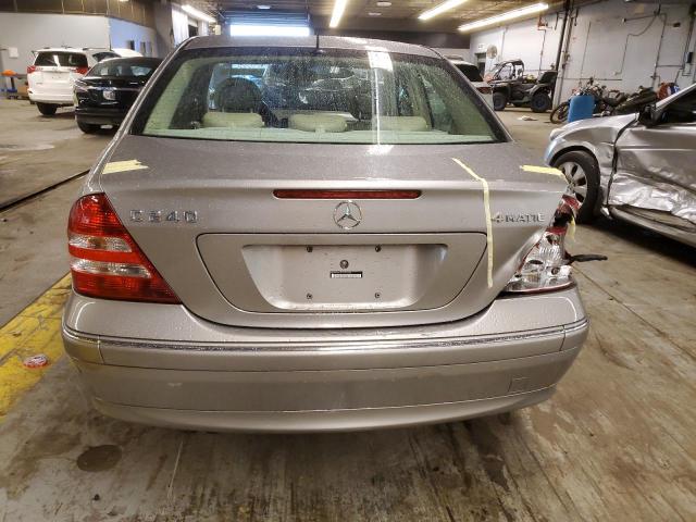 WDBRF81J95F692256 - 2005 MERCEDES-BENZ C 240 4MATIC TAN photo 6