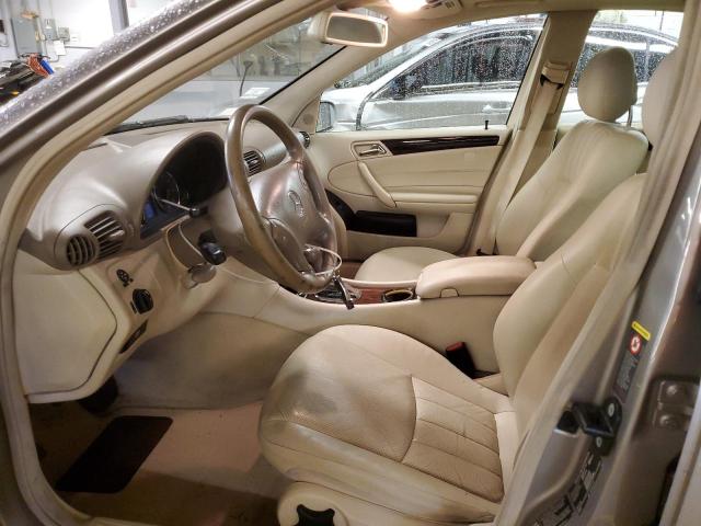 WDBRF81J95F692256 - 2005 MERCEDES-BENZ C 240 4MATIC TAN photo 7