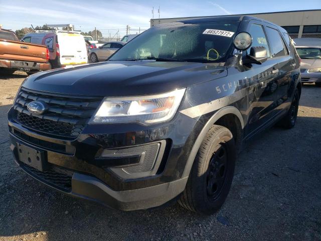 1FM5K8ARXJGB12014 - 2018 FORD EXPLORER POLICE INTERCEPTOR BLACK photo 2