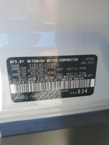 JA4J4TA85PZ035065 - 2023 MITSUBISHI OUTLANDER ES თეთრი ფოტო 12