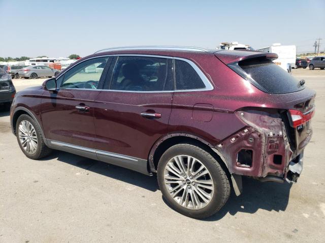 2LMPJ8LR7JBL40895 - 2018 LINCOLN MKX RESERVE Բորդո լուսանկար 2