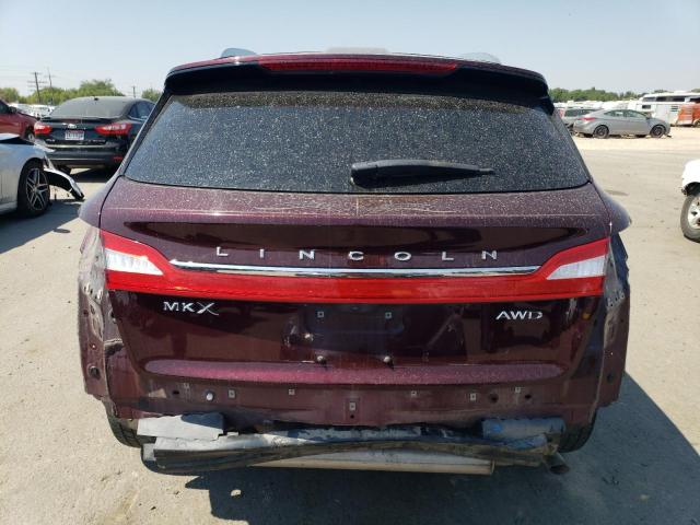 2LMPJ8LR7JBL40895 - 2018 LINCOLN MKX RESERVE Բորդո լուսանկար 6