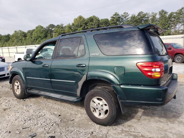 5TDBT48A61S026413 - 2001 TOYOTA SEQUOIA LIMITED GREEN photo 2