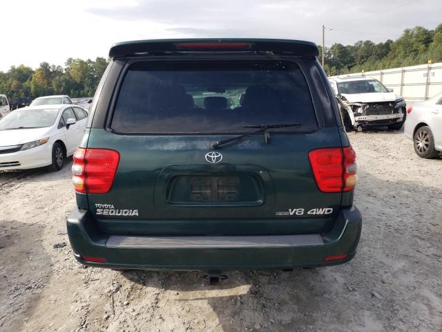 5TDBT48A61S026413 - 2001 TOYOTA SEQUOIA LIMITED GREEN photo 6