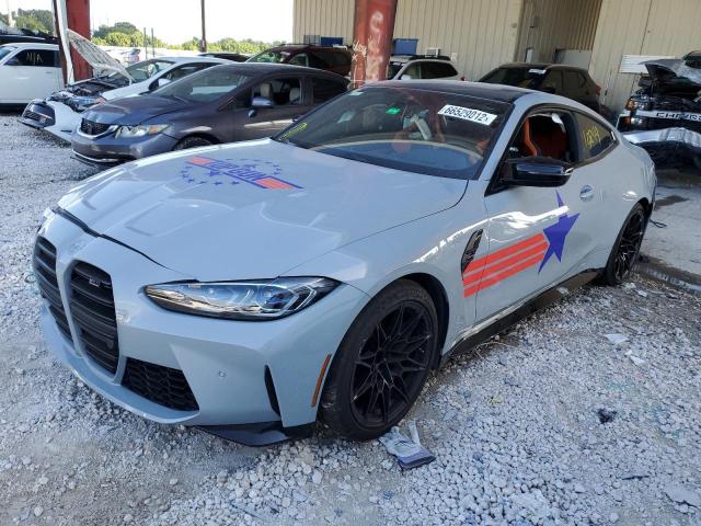 WBS33AZ05MCH43508 - 2021 BMW M4 COMPETITION SILVER photo 2