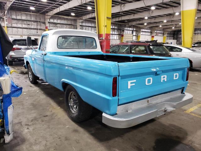 F10YR861735 - 1966 FORD F 100 BLUE photo 2