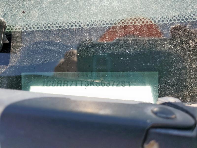 1C6RR7TT3KS637281 - 2019 RAM 1500 CLASS SLT თეთრი ფოტო 12