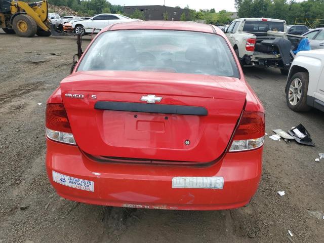KL1TD56676B679702 - 2006 CHEVROLET AVEO BASE Qırmızı foto 6