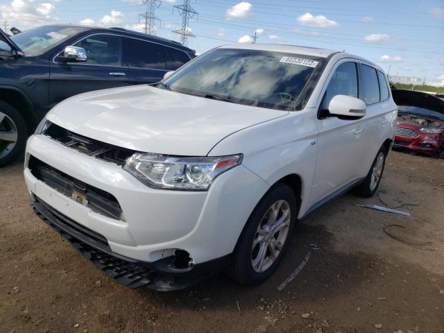 JA4JZ4AX5EZ004958 - 2014 MITSUBISHI OUTLANDER GT WHITE photo 1