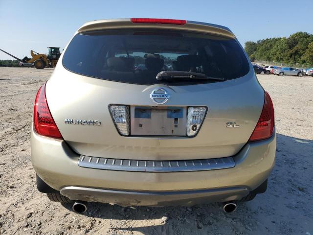 JN8AZ08T96W402750 - 2006 NISSAN MURANO SL GOLD photo 6