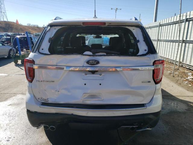 1FM5K8HT9JGB17786 - 2018 FORD EXPLORER PLATINUM WHITE photo 6