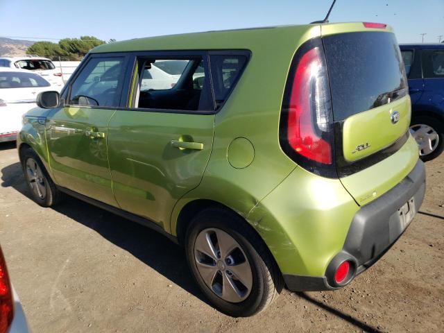 KNDJN2A25F7791238 - 2015 KIA SOUL GREEN photo 2