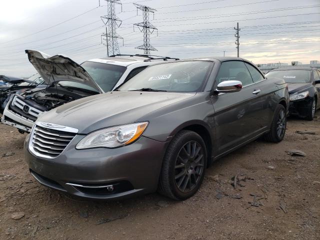 1C3BCBFG1DN580792 - 2013 CHRYSLER 200 LIMITED GRAY photo 1