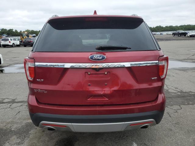 1FM5K8D83HGA73005 - 2017 FORD EXPLORER XLT RED photo 6