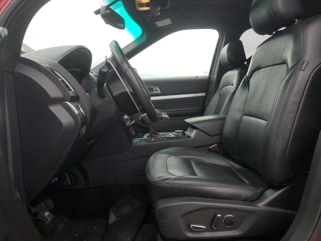 1FM5K8D83HGA73005 - 2017 FORD EXPLORER XLT RED photo 7