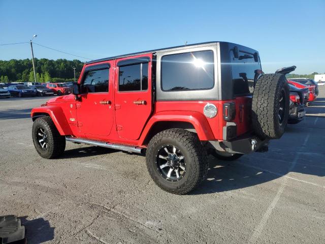 1C4BJWEG2FL511991 - 2015 JEEP WRANGLER U SAHARA RED photo 2