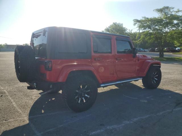 1C4BJWEG2FL511991 - 2015 JEEP WRANGLER U SAHARA RED photo 3