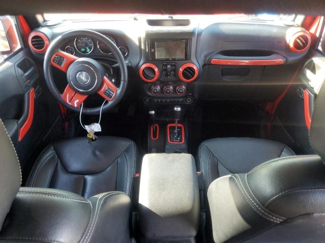 1C4BJWEG2FL511991 - 2015 JEEP WRANGLER U SAHARA RED photo 8