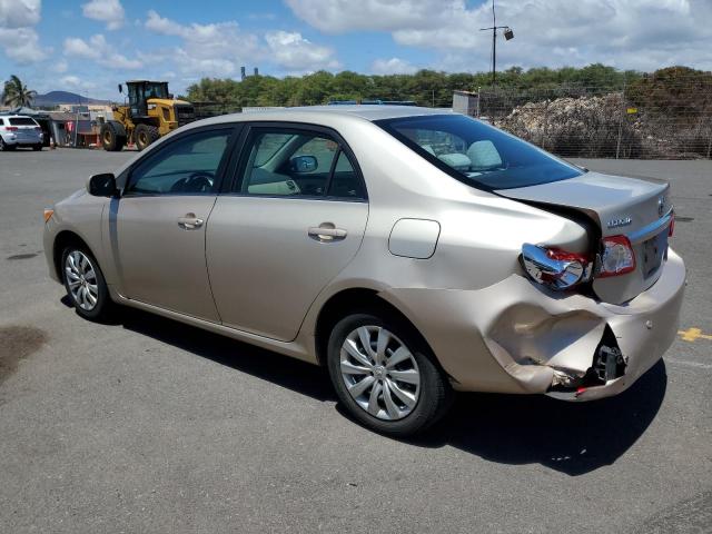 2T1BU4EE1DC040236 - 2013 TOYOTA COROLLA BASE GOLD photo 2