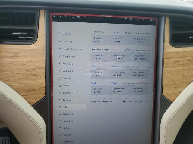 5YJXCBE20JF105071 - 2018 TESLA MODEL X GRAY photo 9