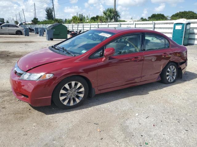 2HGFA16879H528364 - 2009 HONDA CIVIC EX RED photo 1