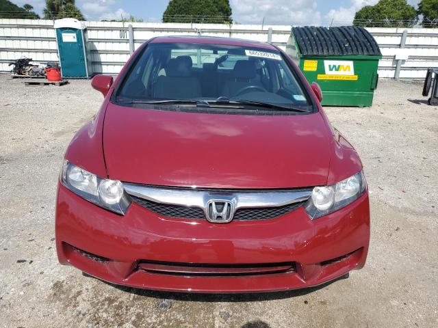 2HGFA16879H528364 - 2009 HONDA CIVIC EX RED photo 5