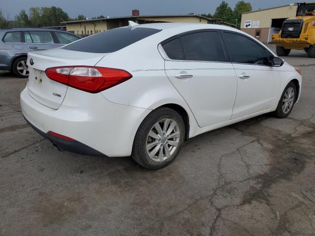 KNAFX4A87E5052038 - 2014 KIA FORTE EX WHITE photo 3