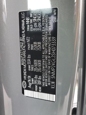 5NMP24GL2SH073339 - 2025 HYUNDAI SANTA FE SEL ნაცრისფერი ფოტო 13