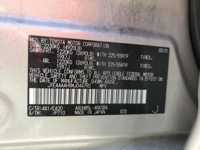 JTEAAAAHXMJ044790 - 2021 TOYOTA VENZA LE Bej foto 13