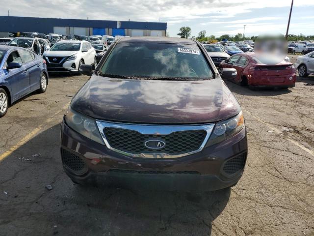 5XYKT3A10BG001283 - 2011 KIA SORENTO BASE BURGUNDY photo 5