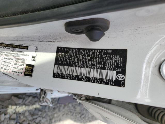 5YFHPRAE6LP047671 - 2020 TOYOTA COROLLA LE თეთრი ფოტო 12