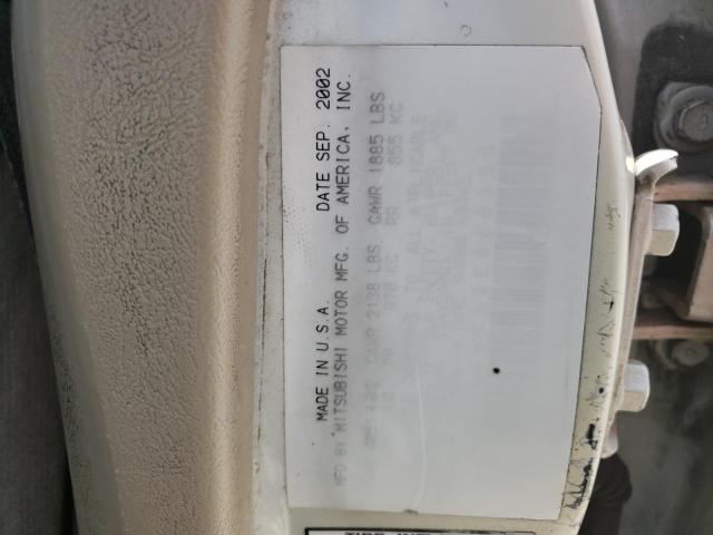 4A3AA46G13E086355 - 2003 MITSUBISHI GALANT ES WHITE photo 13