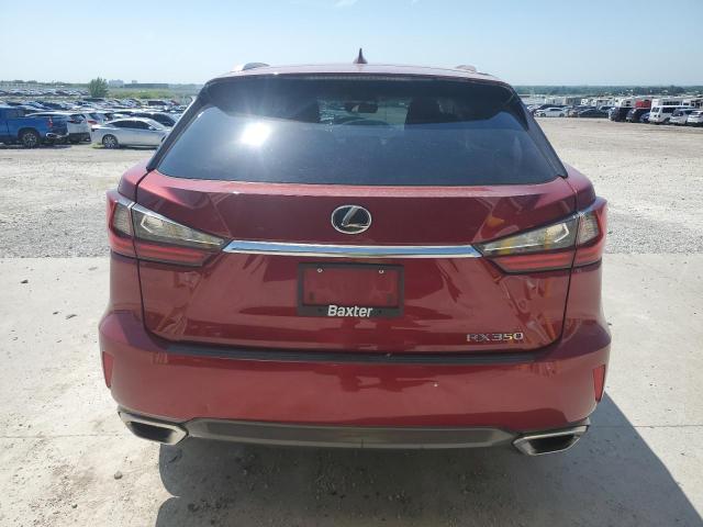 2T2BZMCA6GC008674 - 2016 LEXUS RX 350 BASE MAROON photo 6