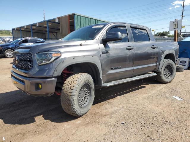 5TFDY5F14KX812886 - 2019 TOYOTA TUNDRA CREWMAX SR5 GRAY photo 1