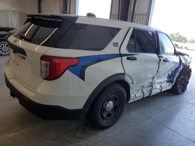 1FM5K8AB9NGA29621 - 2022 FORD EXPLORER POLICE INTERCEPTOR WHITE photo 3