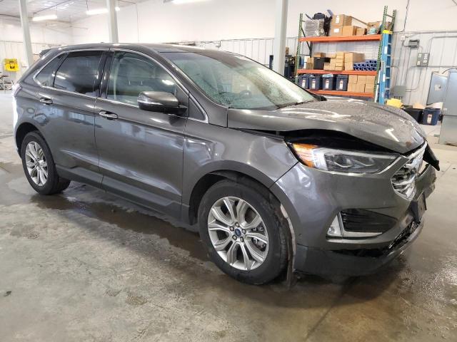 2FMPK4K97KBB01478 - 2019 FORD EDGE TITANIUM GRAY photo 4